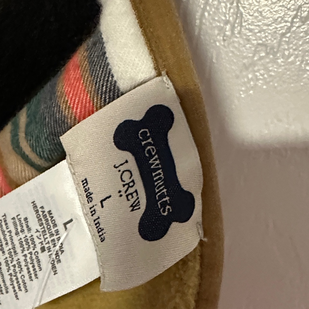J. Crew CrewMutts Flannel Dog Jacket, Size L, NWT - Picture 4 of 5